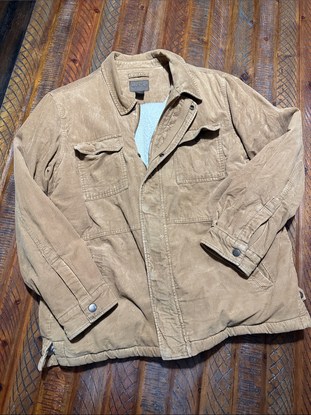 Austin Clothing Co. Corduroy Sherpa-Lined Field Jacket - Tan